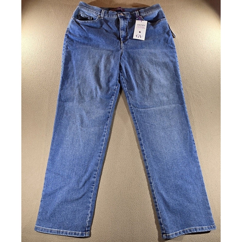Gloria Vanderbilt Amanda Jeans for Women Blue Size 16 NWT